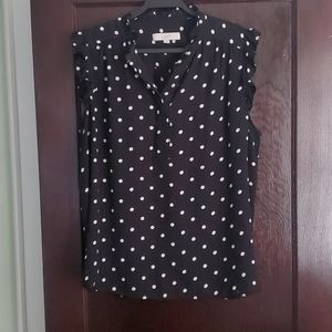 Loft sleeveless blouse gently used